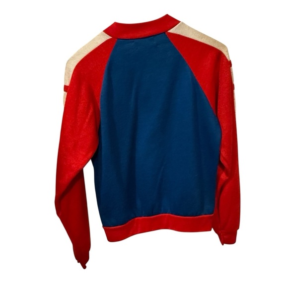 Vintage NFLHouston oilers blue Red and Blue terrycloth Jacket size 14-16 large - Picture 8 of 11